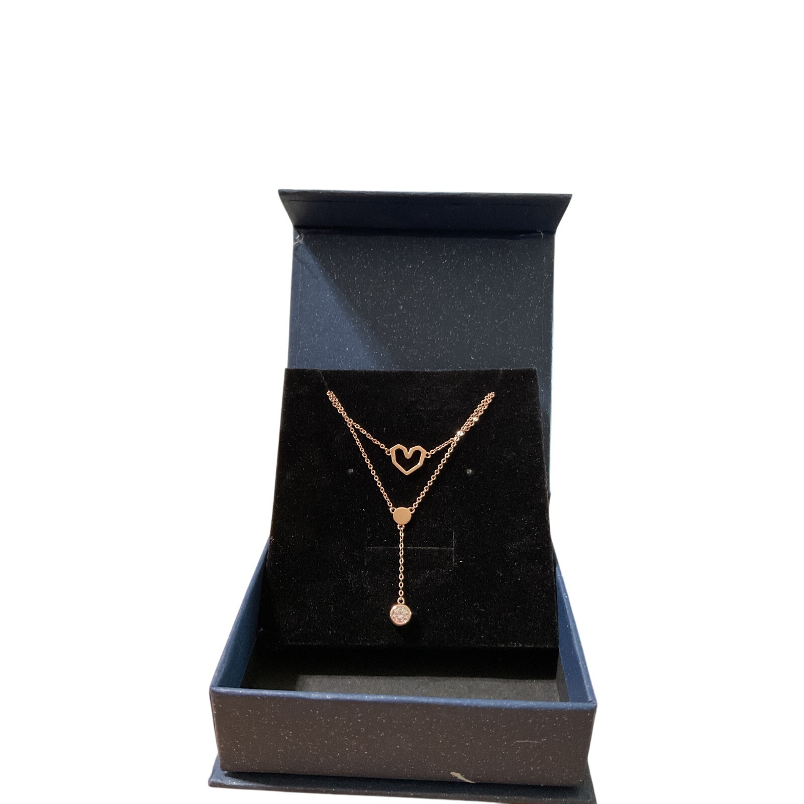 18” Layered Goldtone Sterling Silver Necklace.